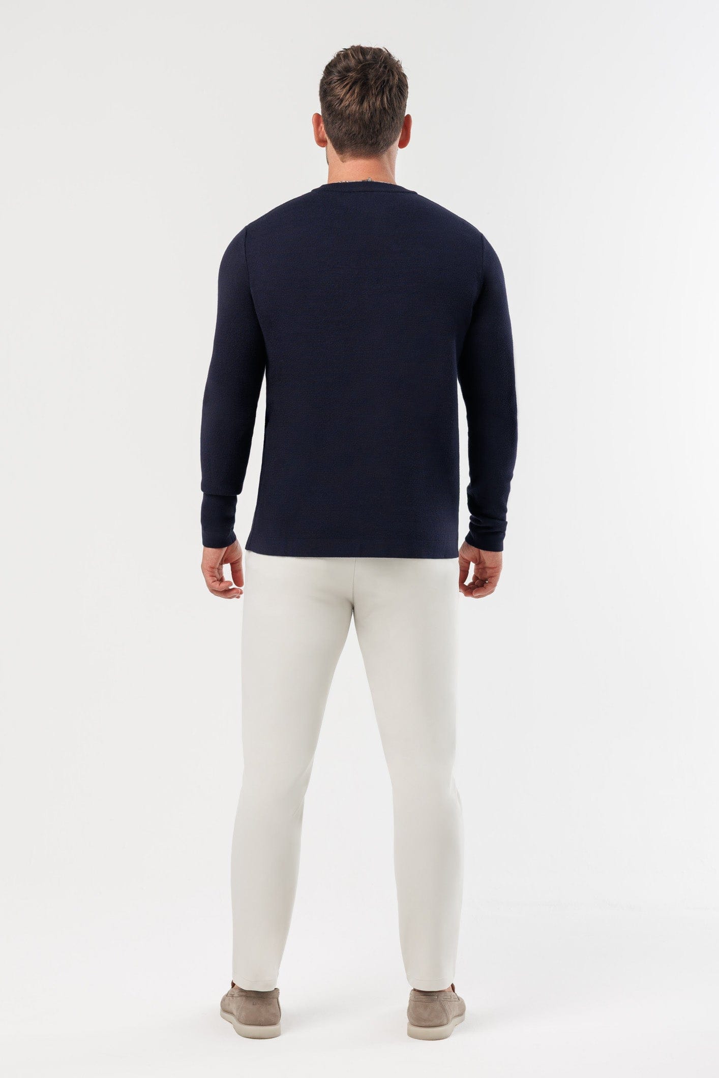 Luxe Knit Sweater — Navy