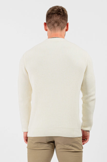 Rib Knit Long Sleeve — Cream