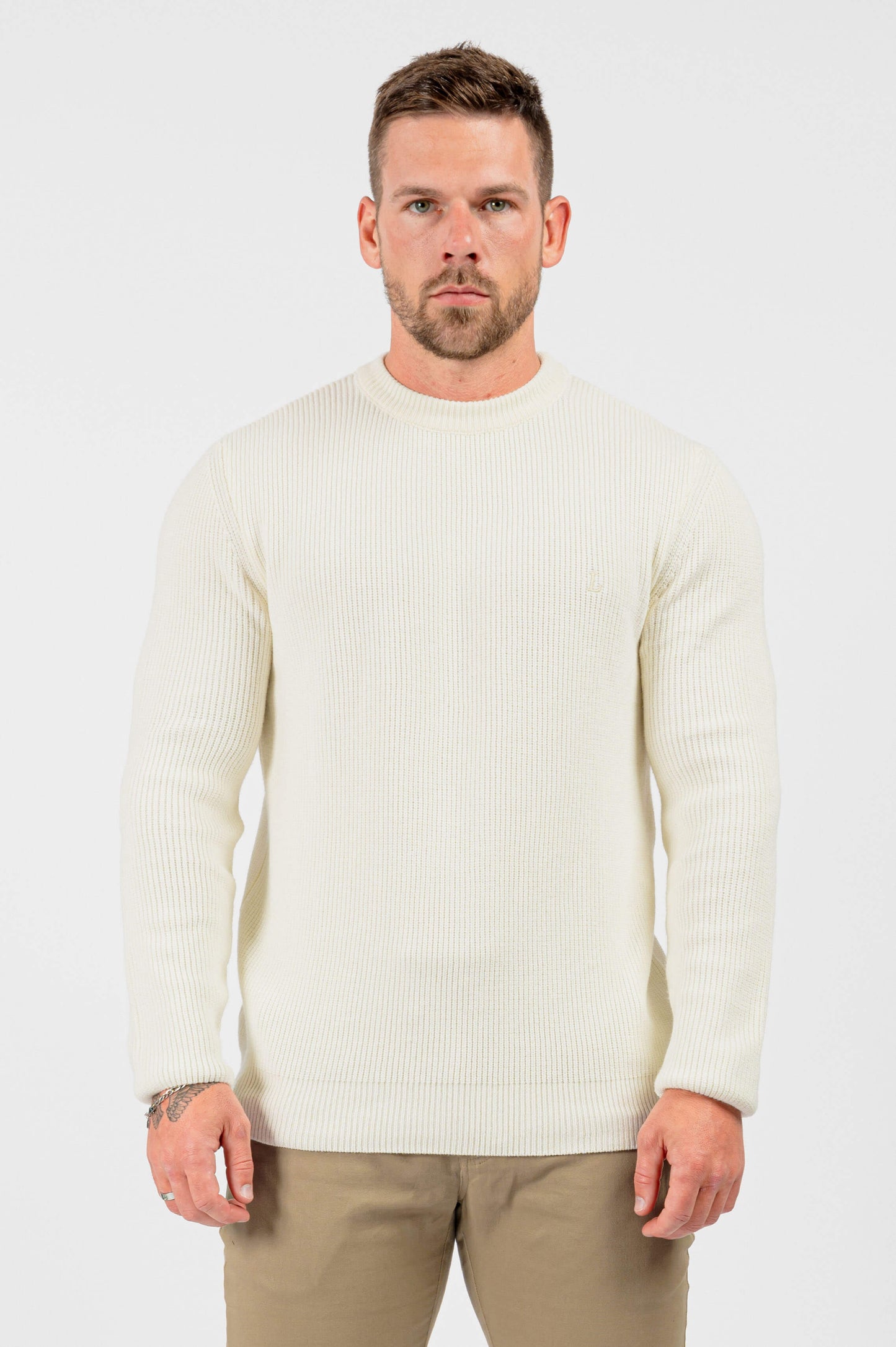 Rib Knit Long Sleeve — Cream