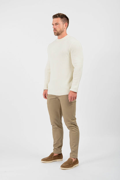 Rib Knit Long Sleeve — Cream