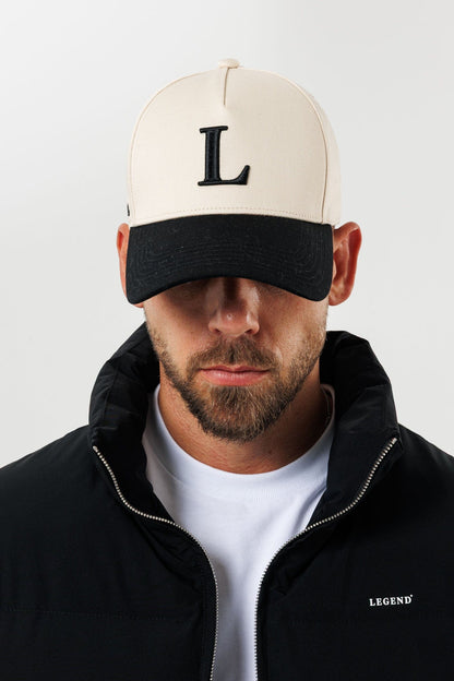 Legend Initial Logo Cap — Black
