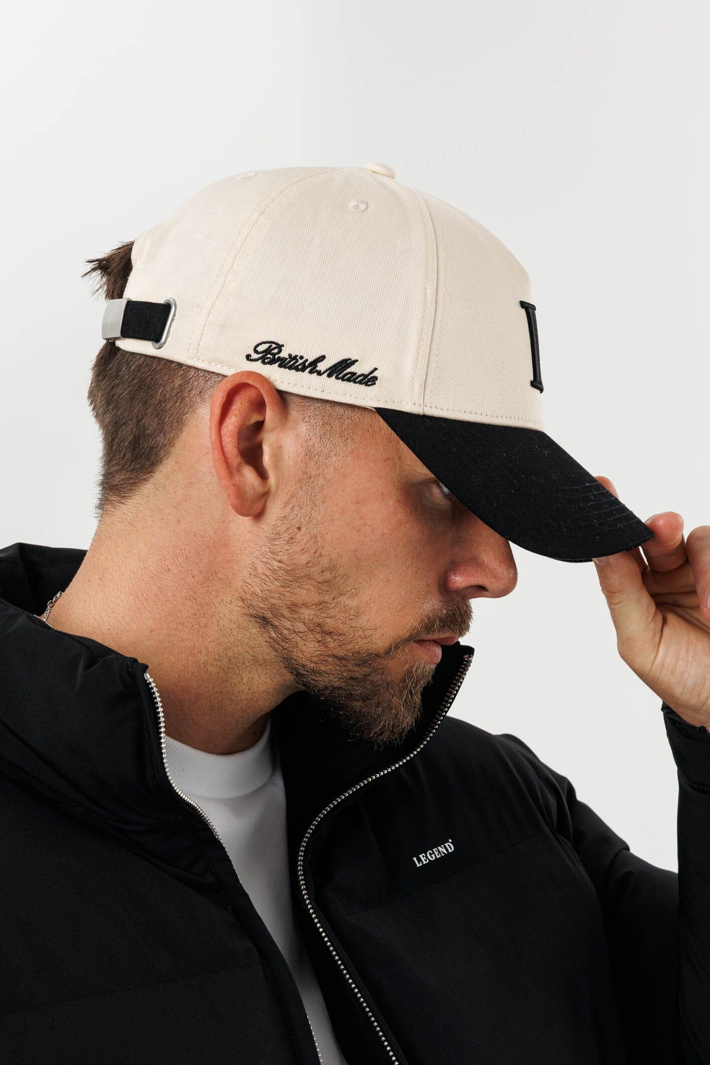 Legend Initial Logo Cap — Black