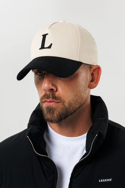 Legend Initial Logo Cap — Black