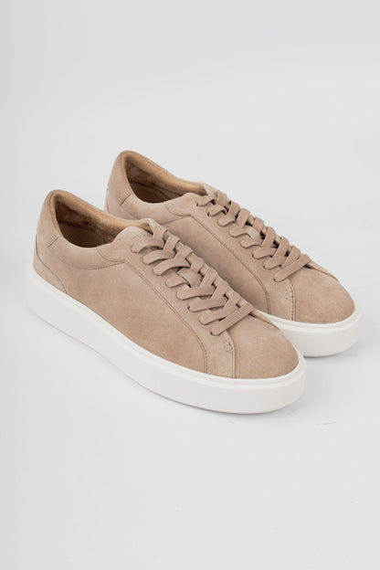 Suede Trainer — Beige