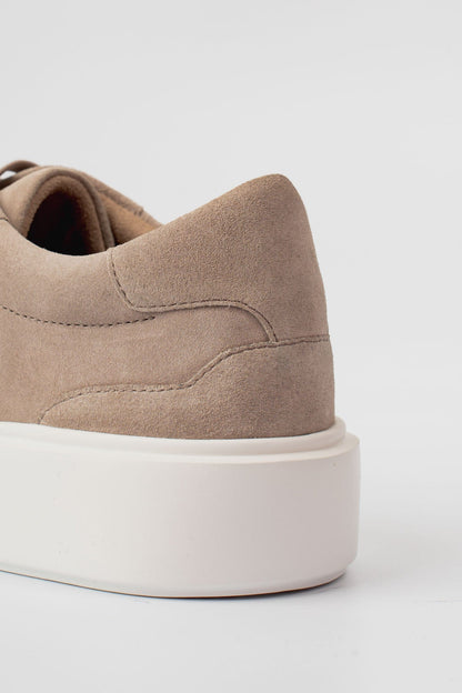 Suede Trainer — Beige