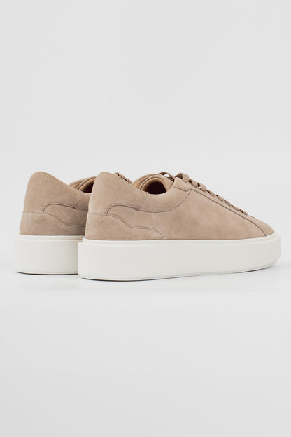 Suede Trainer — Beige