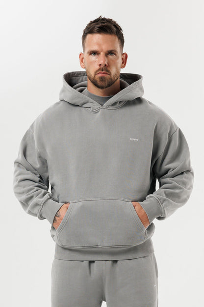 Hoodie — Washed Grey
