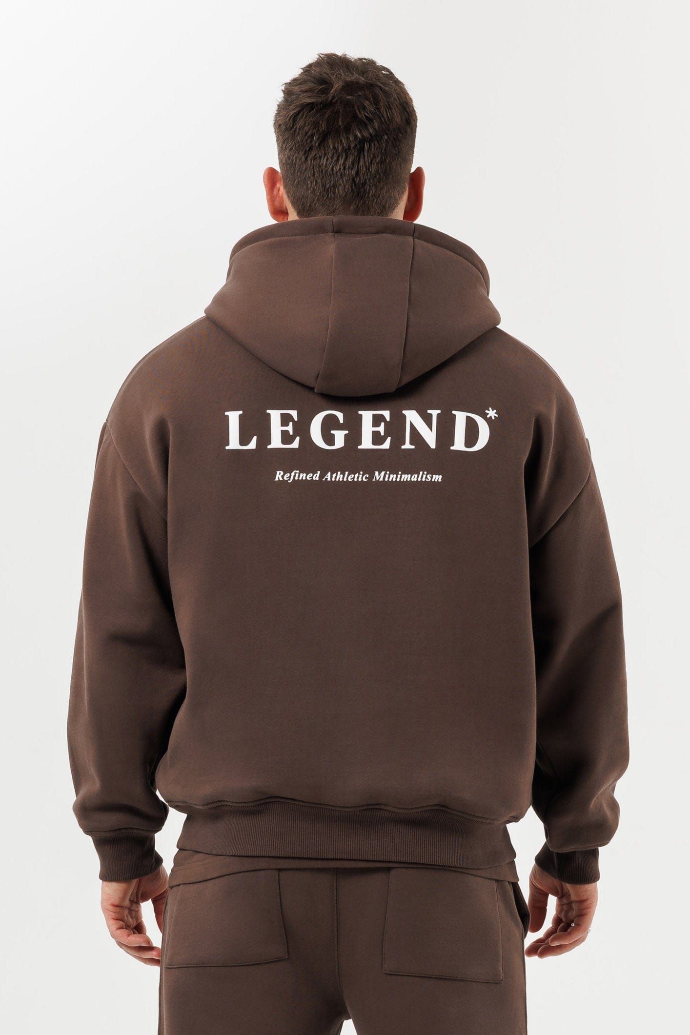 Print Hoodie — Brown