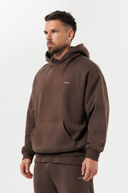 Print Hoodie — Brown