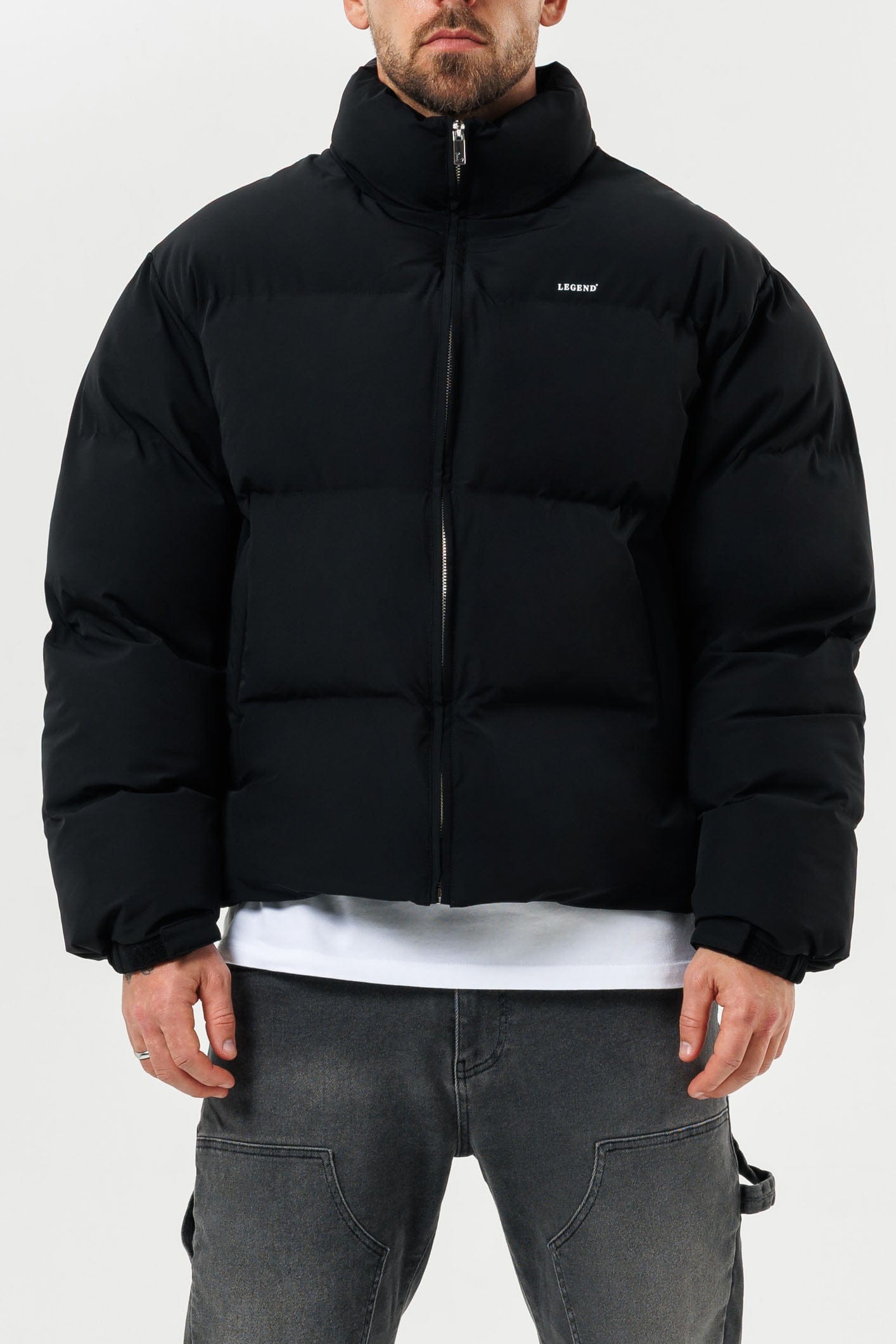 Puffer Jacket — Black