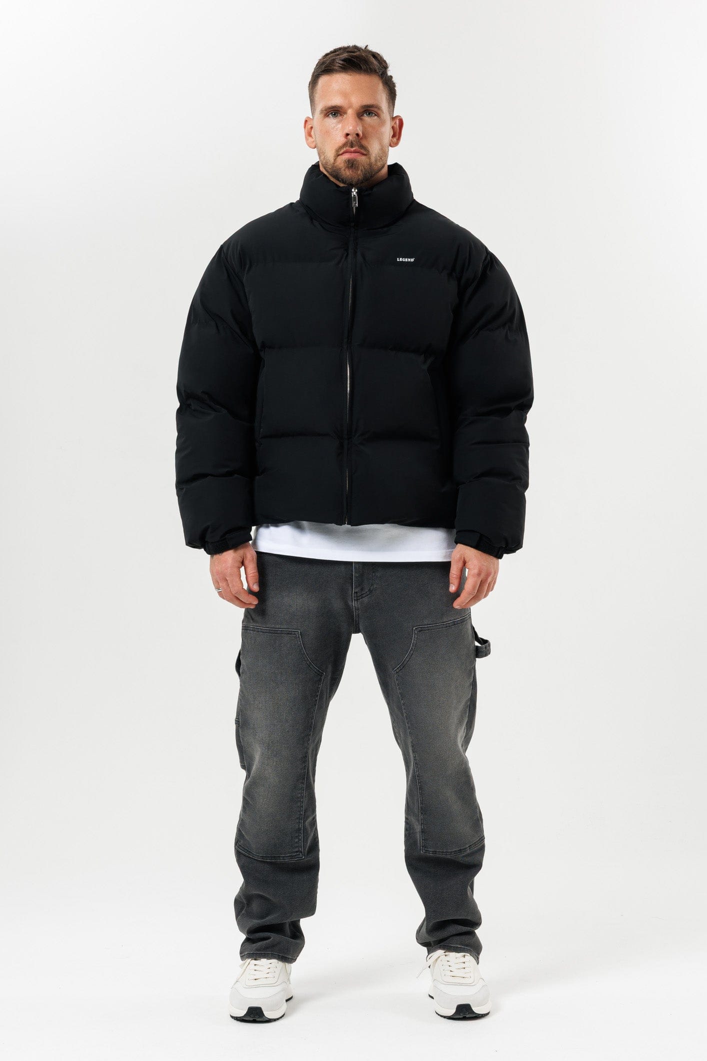 Puffer Jacket — Black