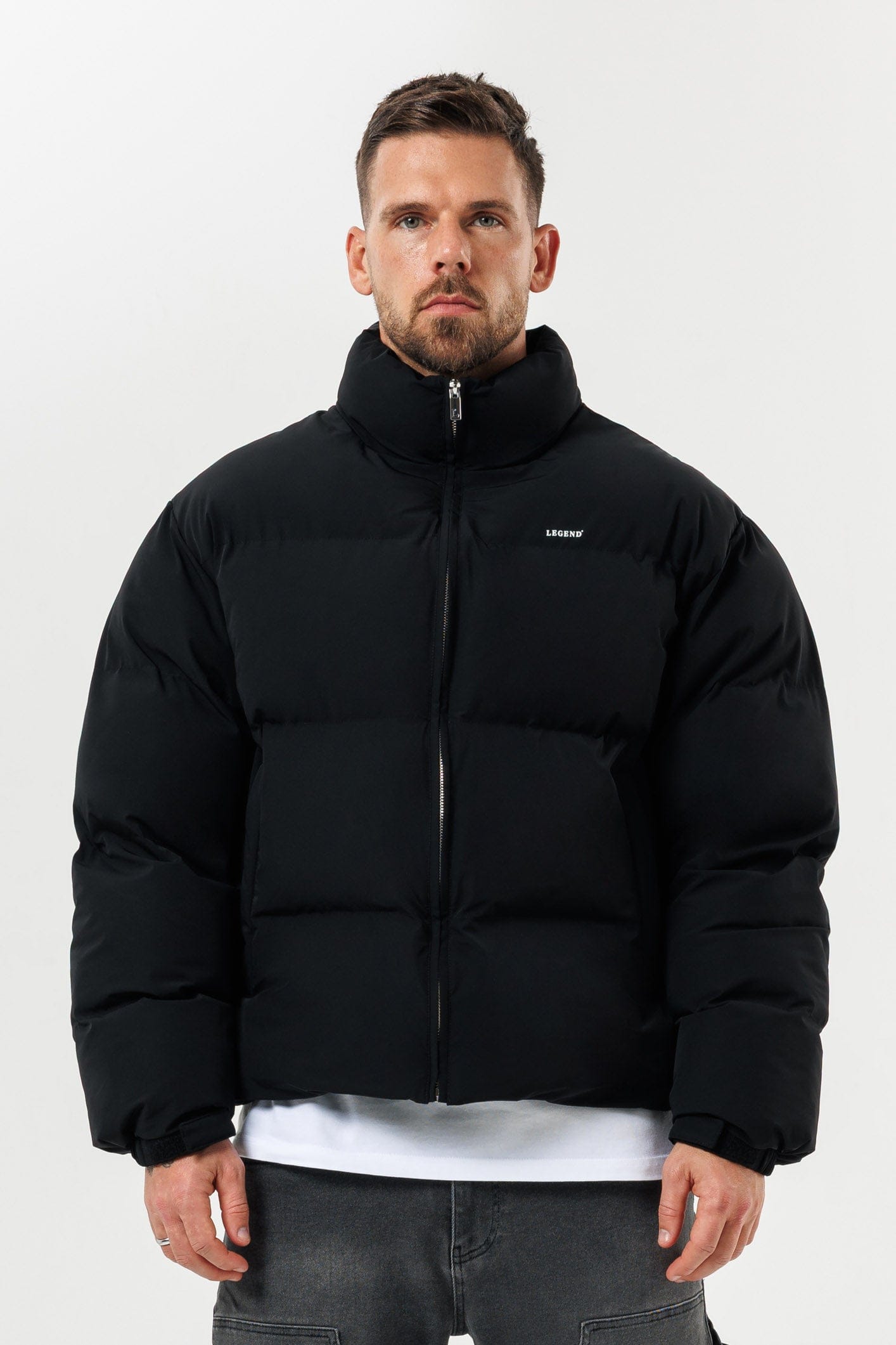 Puffer Jacket — Black