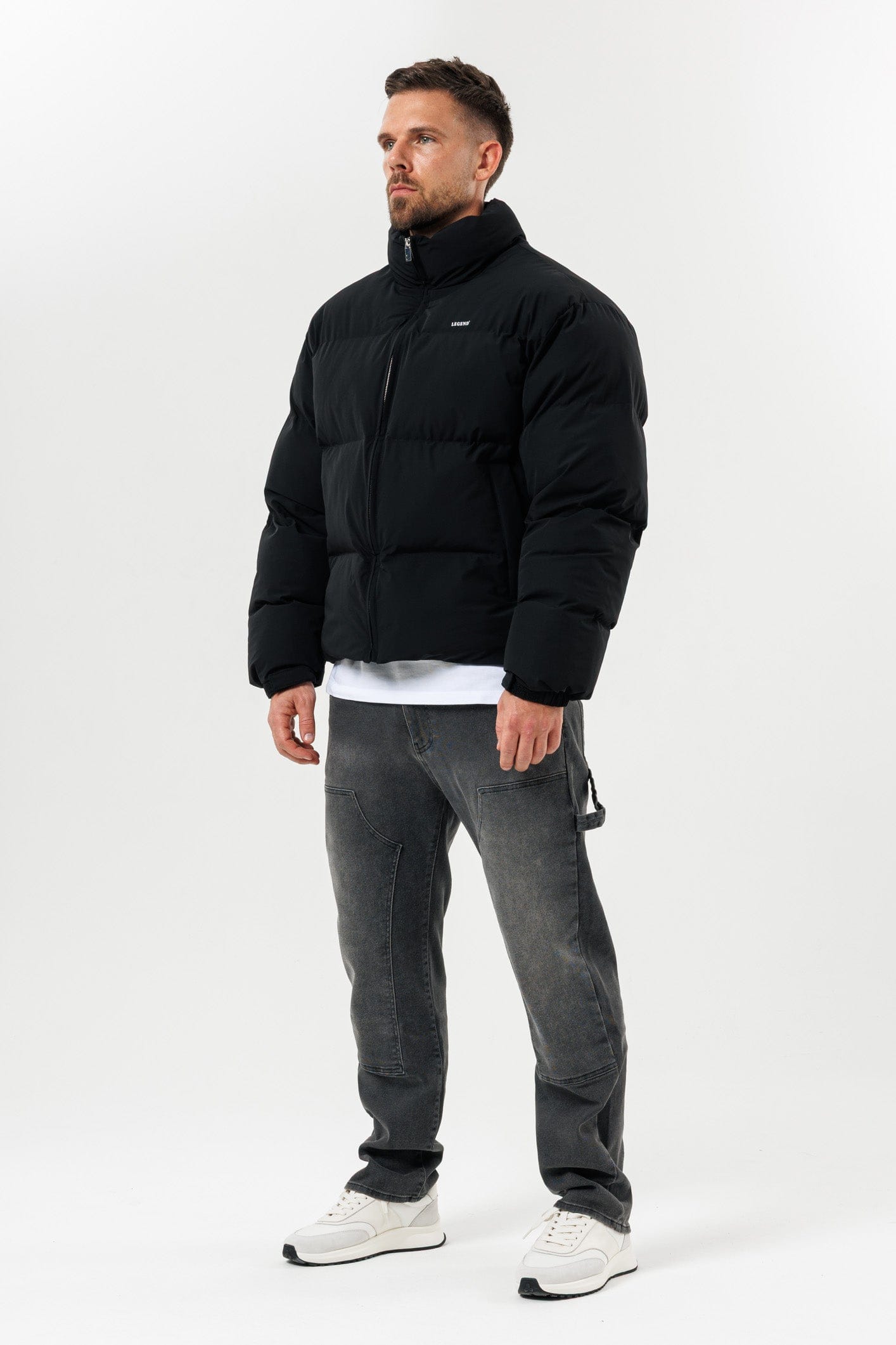 Puffer Jacket — Black