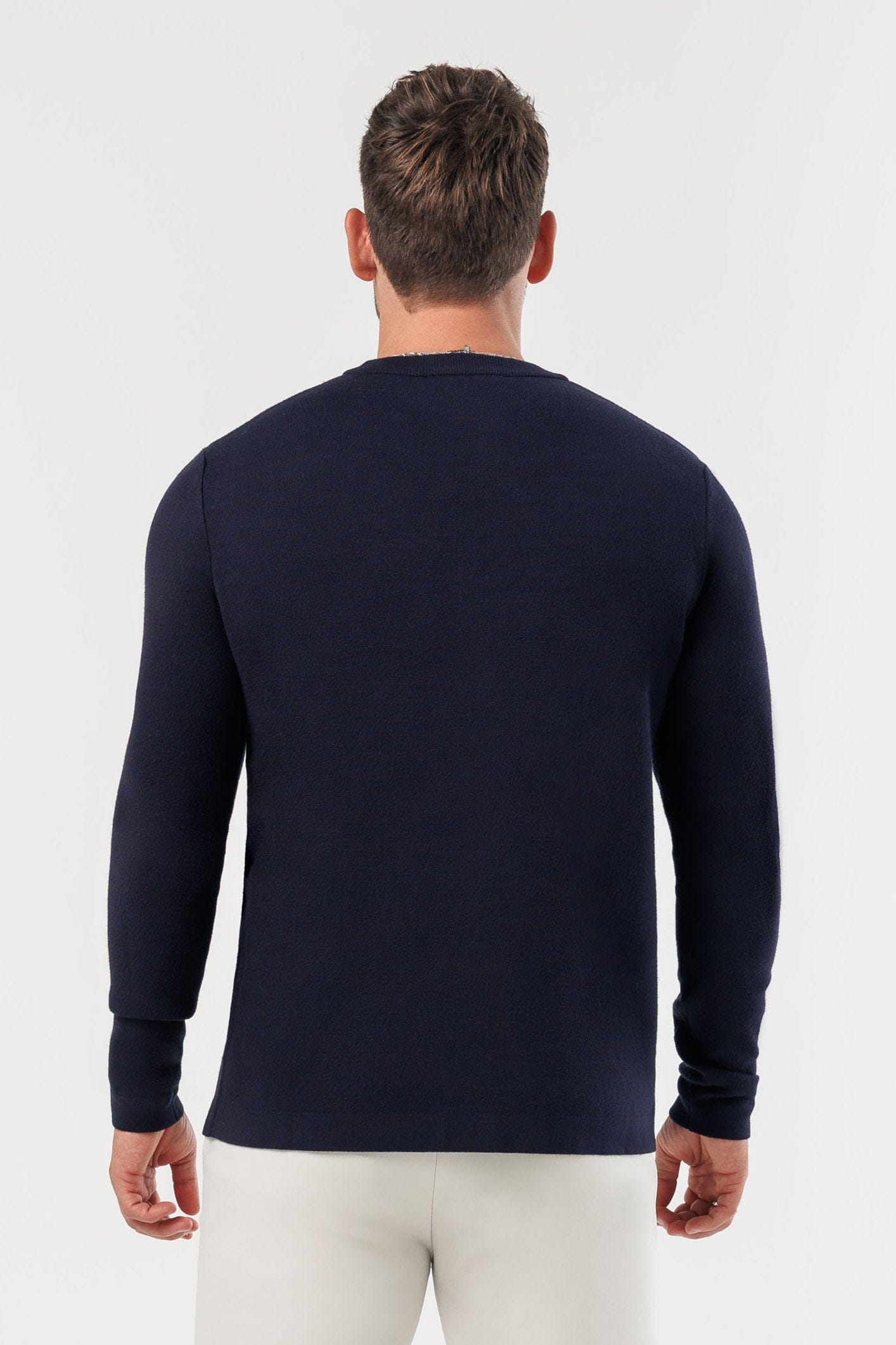Luxe Knit Sweater — Navy
