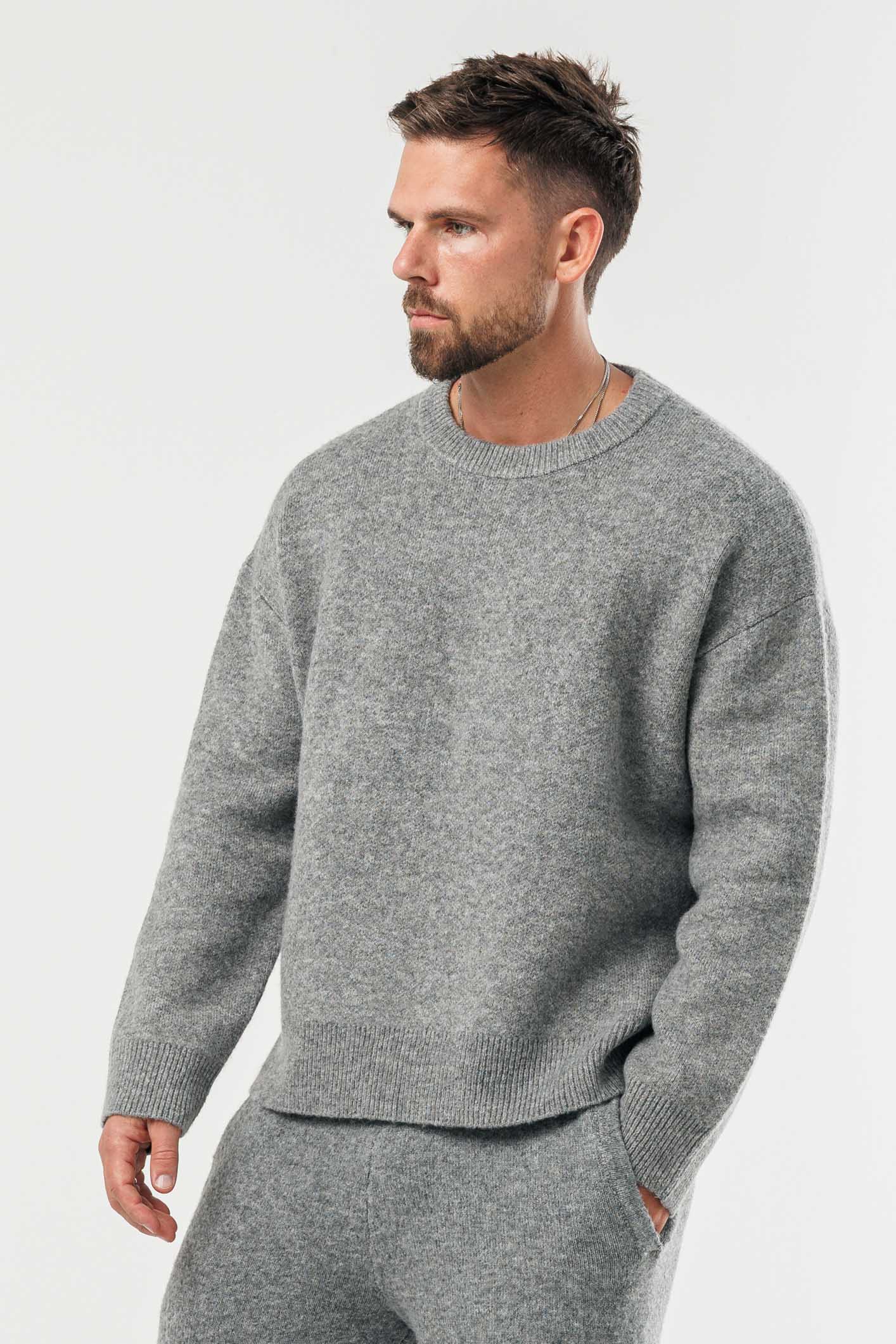 Knit Sweater — Grey Marl