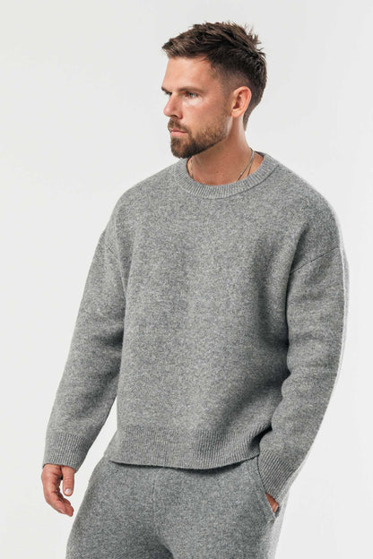 Knit Sweater — Grey Marl