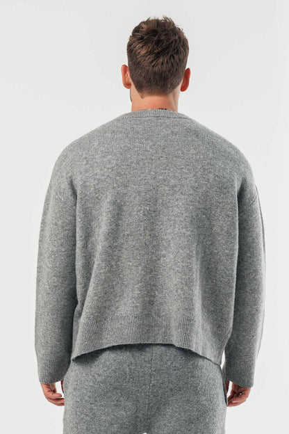 Knit Sweater — Grey Marl