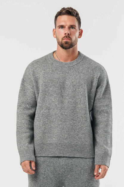 Knit Sweater — Grey Marl