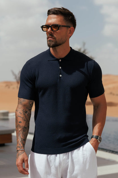 Santal Polo — Navy