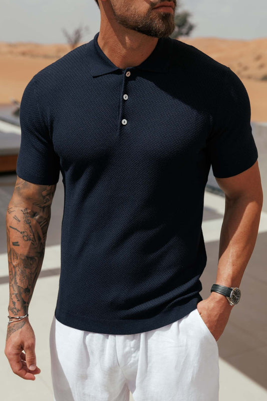 Santal Polo — Navy