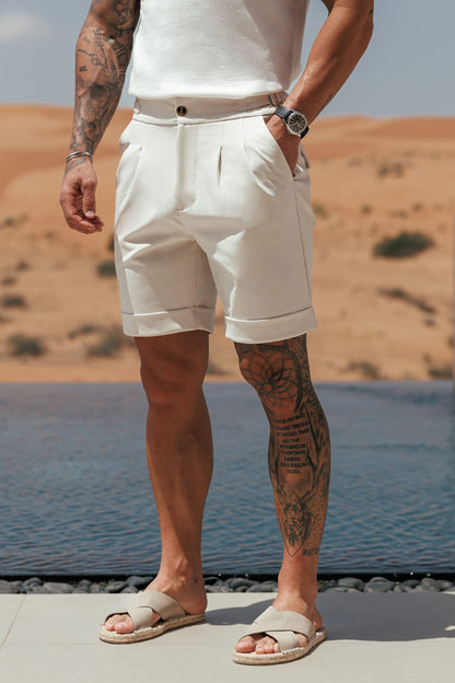 Premium Side Cinch Short — Stone