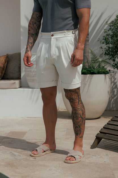 Premium Side Cinch Short — Stone