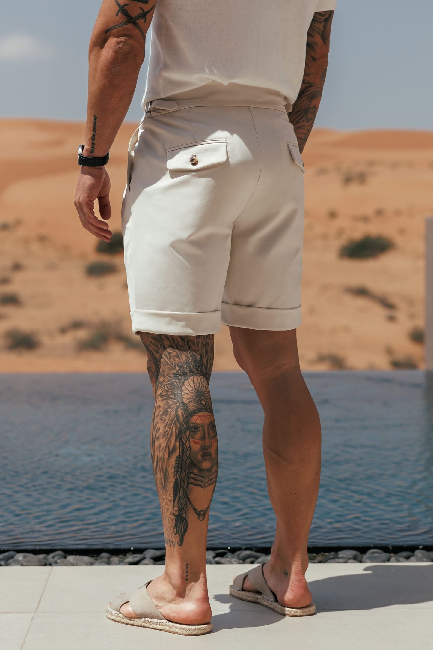 Premium Side Cinch Short — Stone