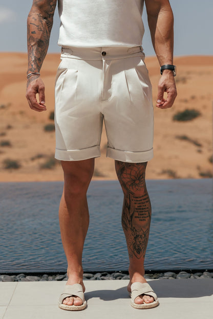 Premium Side Cinch Short — Stone