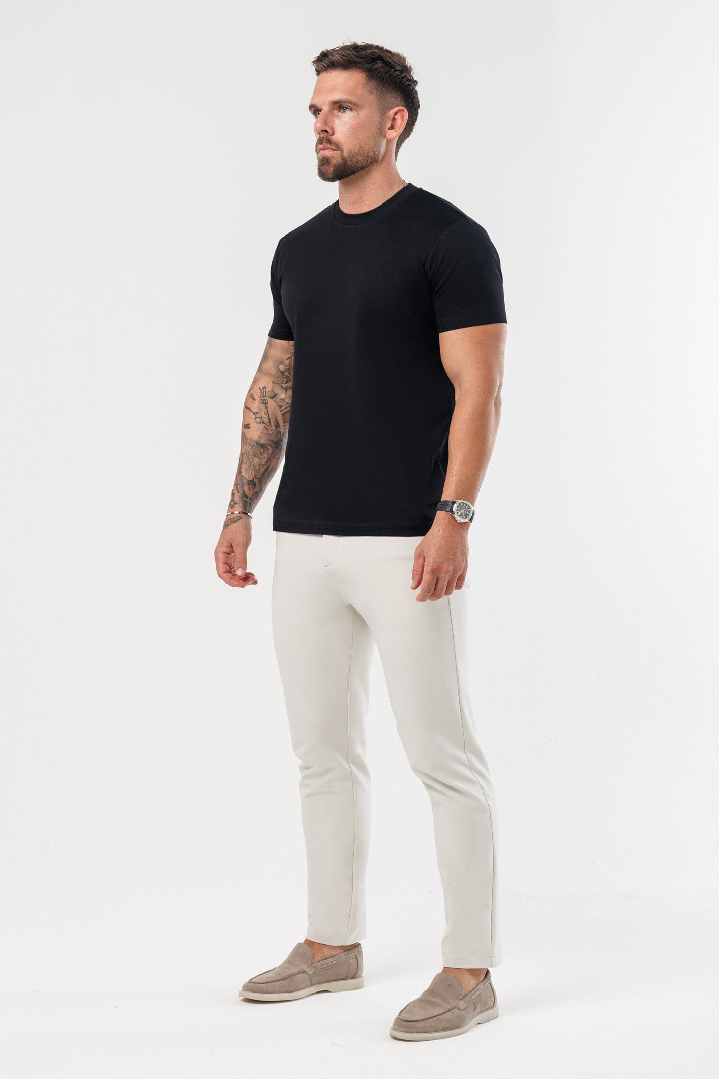 Luxe Mercerised T-Shirt — Black