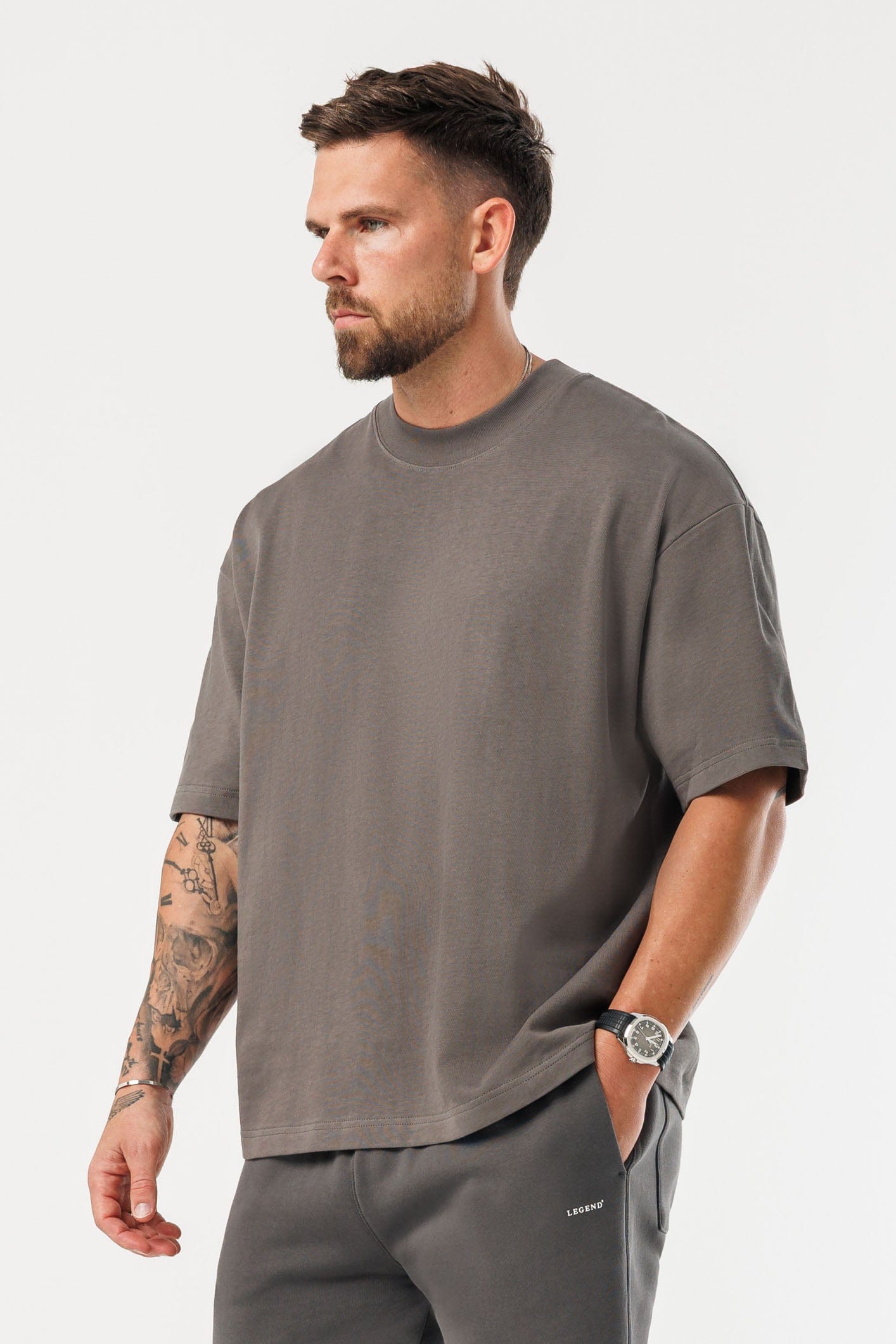 Oversized T-Shirt — Vintage Khaki